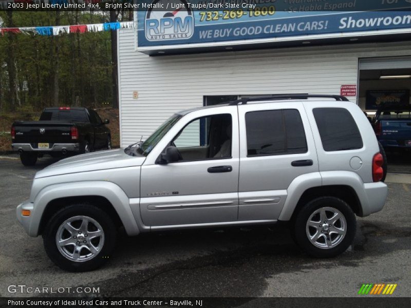 Bright Silver Metallic / Light Taupe/Dark Slate Gray 2003 Jeep Liberty Limited 4x4