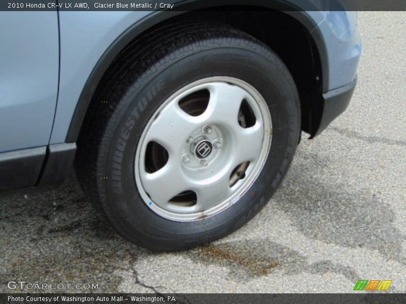Glacier Blue Metallic / Gray 2010 Honda CR-V LX AWD