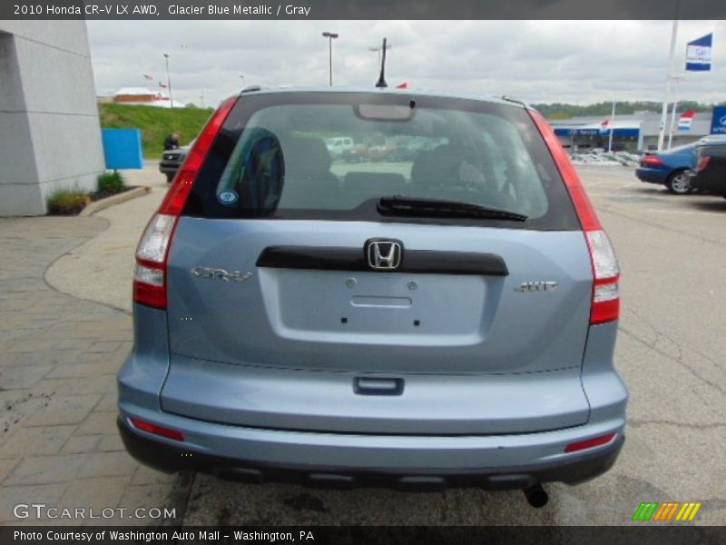 Glacier Blue Metallic / Gray 2010 Honda CR-V LX AWD