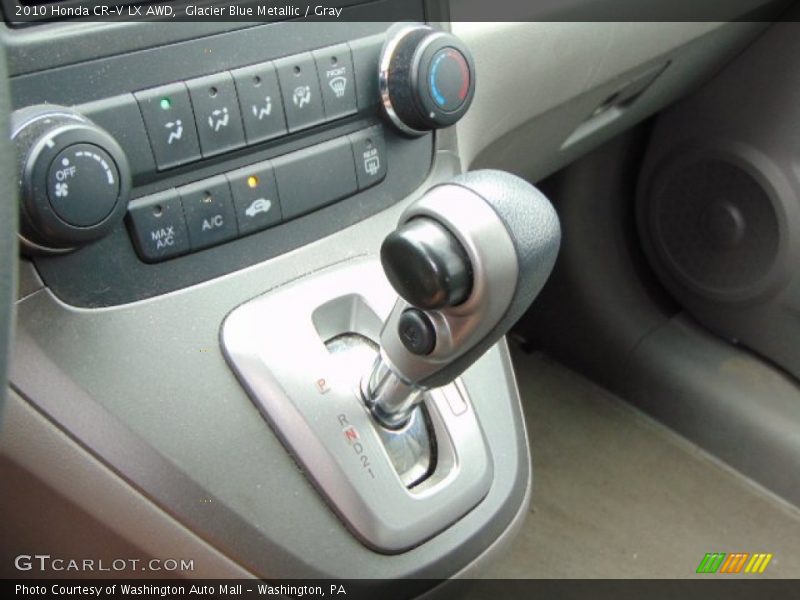 Glacier Blue Metallic / Gray 2010 Honda CR-V LX AWD
