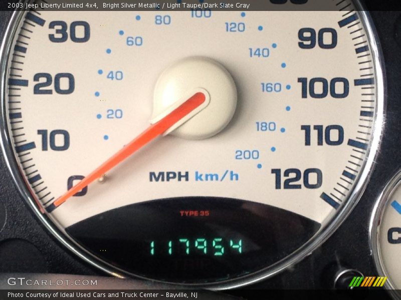 Bright Silver Metallic / Light Taupe/Dark Slate Gray 2003 Jeep Liberty Limited 4x4