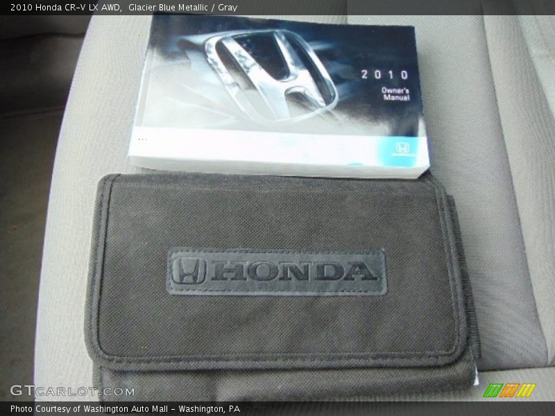 Glacier Blue Metallic / Gray 2010 Honda CR-V LX AWD
