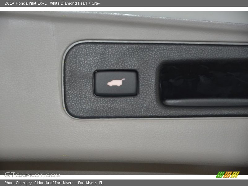 White Diamond Pearl / Gray 2014 Honda Pilot EX-L