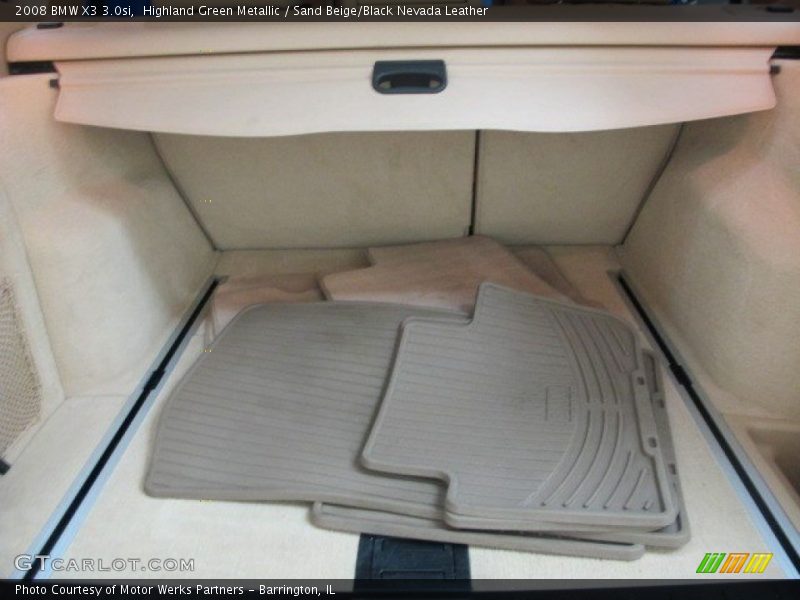 Highland Green Metallic / Sand Beige/Black Nevada Leather 2008 BMW X3 3.0si