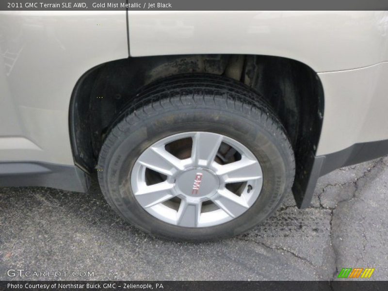 Gold Mist Metallic / Jet Black 2011 GMC Terrain SLE AWD