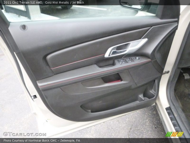 Gold Mist Metallic / Jet Black 2011 GMC Terrain SLE AWD
