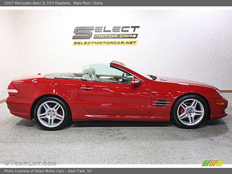 Mars Red / Stone 2007 Mercedes-Benz SL 550 Roadster