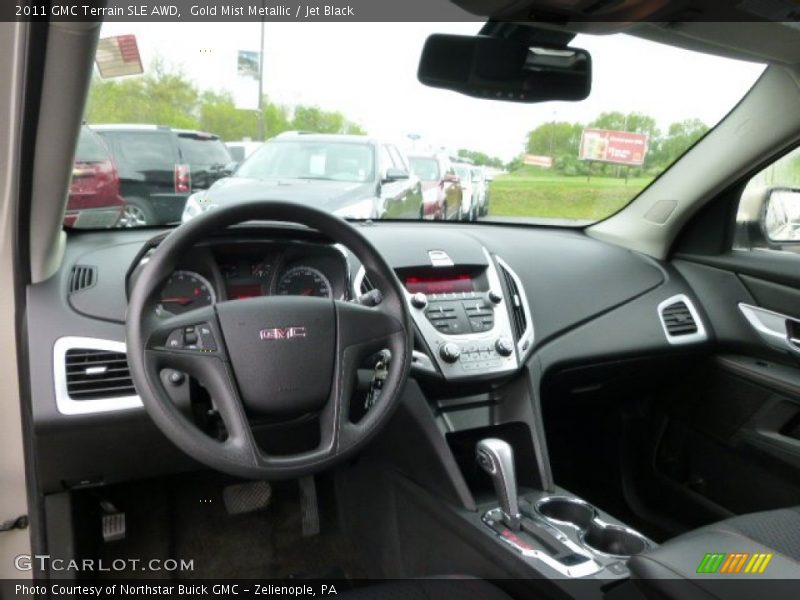 Gold Mist Metallic / Jet Black 2011 GMC Terrain SLE AWD
