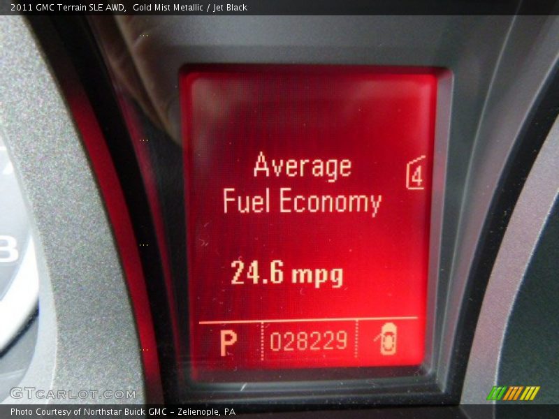Gold Mist Metallic / Jet Black 2011 GMC Terrain SLE AWD