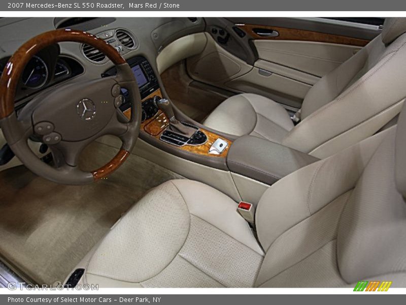 Mars Red / Stone 2007 Mercedes-Benz SL 550 Roadster
