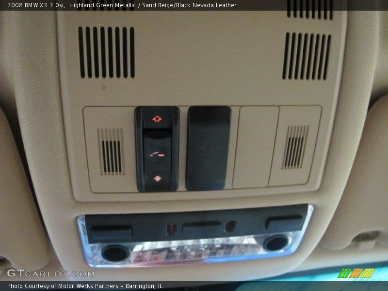 Highland Green Metallic / Sand Beige/Black Nevada Leather 2008 BMW X3 3.0si