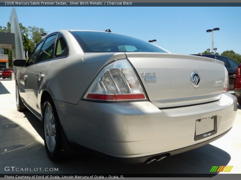 Silver Birch Metallic / Charcoal Black 2008 Mercury Sable Premier Sedan