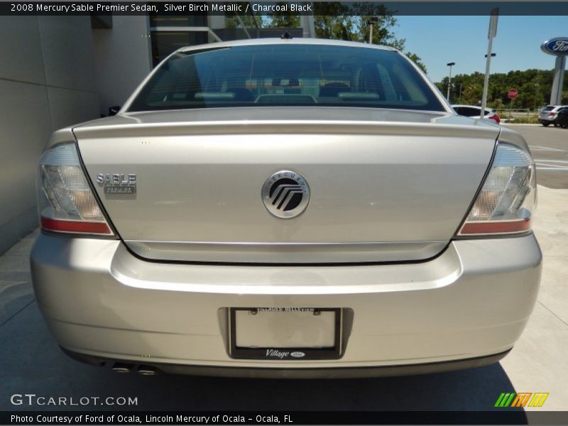 Silver Birch Metallic / Charcoal Black 2008 Mercury Sable Premier Sedan