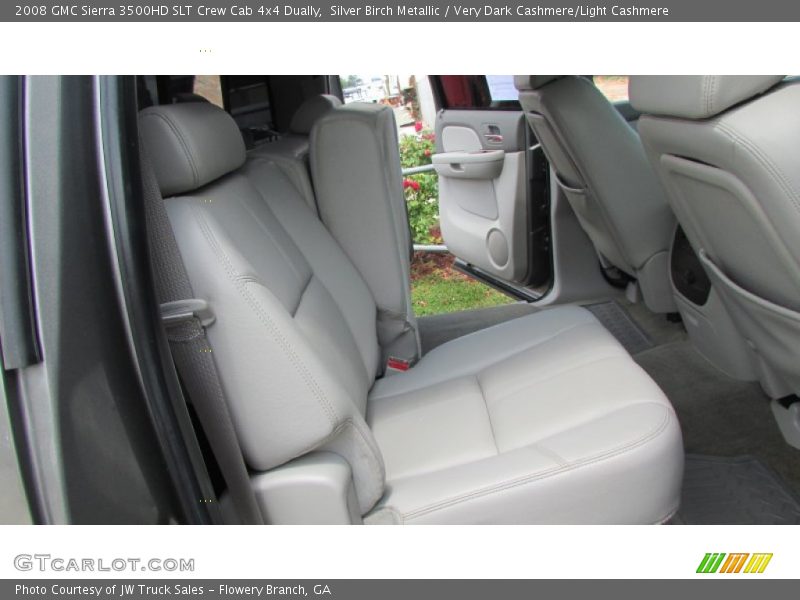 Silver Birch Metallic / Very Dark Cashmere/Light Cashmere 2008 GMC Sierra 3500HD SLT Crew Cab 4x4 Dually
