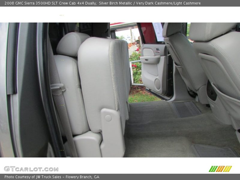 Silver Birch Metallic / Very Dark Cashmere/Light Cashmere 2008 GMC Sierra 3500HD SLT Crew Cab 4x4 Dually