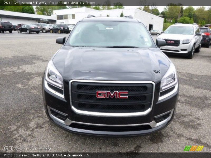 Carbon Black Metallic / Ebony 2014 GMC Acadia SLE AWD