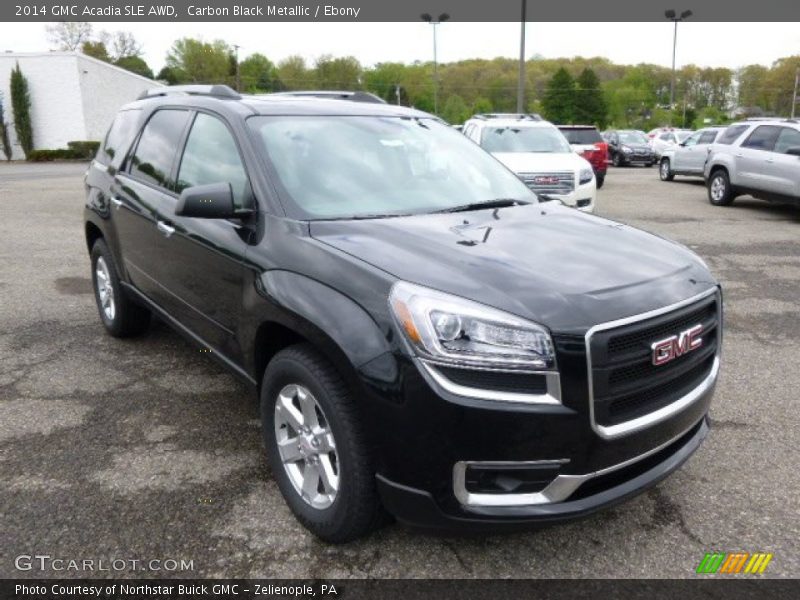 Carbon Black Metallic / Ebony 2014 GMC Acadia SLE AWD
