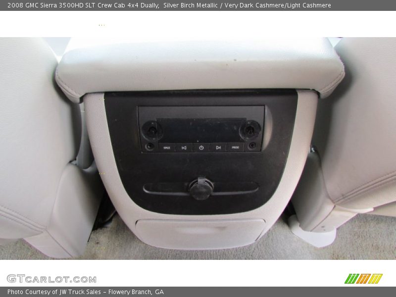 Silver Birch Metallic / Very Dark Cashmere/Light Cashmere 2008 GMC Sierra 3500HD SLT Crew Cab 4x4 Dually