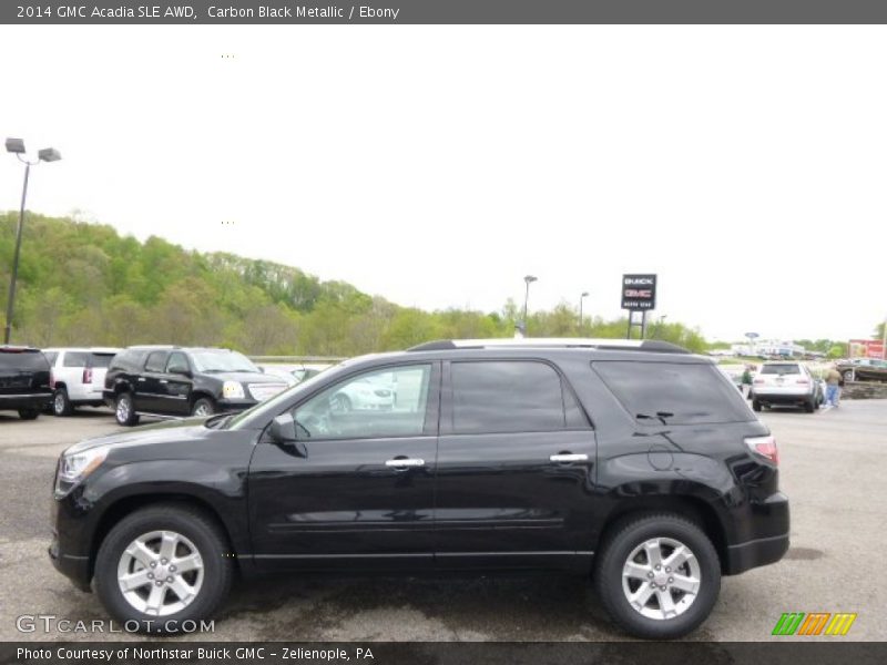 Carbon Black Metallic / Ebony 2014 GMC Acadia SLE AWD