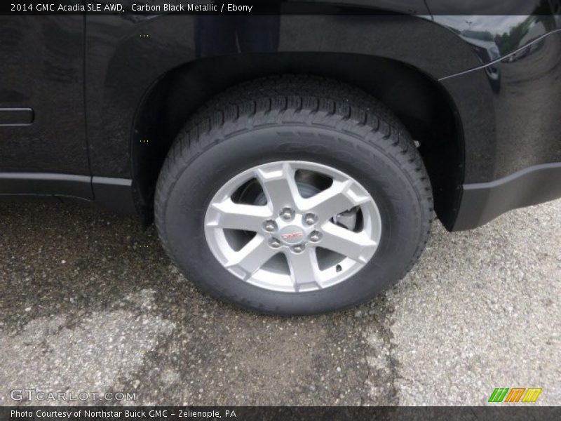 Carbon Black Metallic / Ebony 2014 GMC Acadia SLE AWD