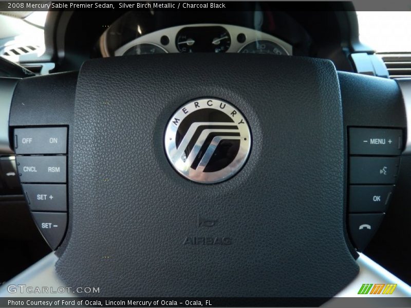 Silver Birch Metallic / Charcoal Black 2008 Mercury Sable Premier Sedan