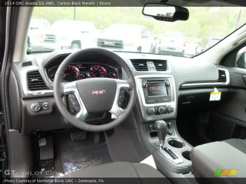 Carbon Black Metallic / Ebony 2014 GMC Acadia SLE AWD