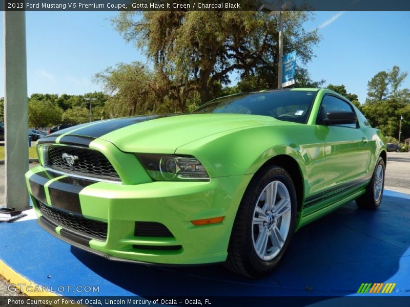 Front 3/4 View of 2013 Mustang V6 Premium Coupe