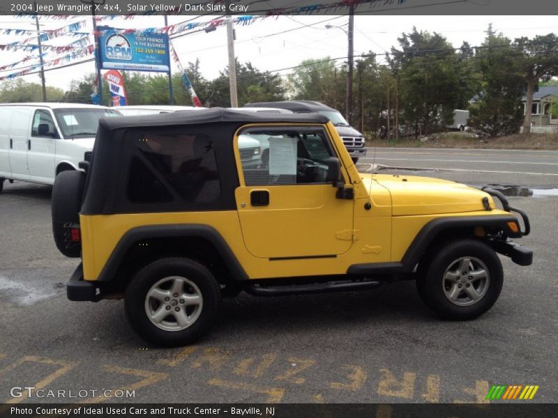 Solar Yellow / Dark Slate Gray 2004 Jeep Wrangler X 4x4