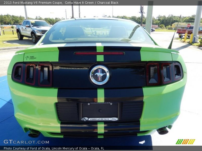 Gotta Have It Green / Charcoal Black 2013 Ford Mustang V6 Premium Coupe