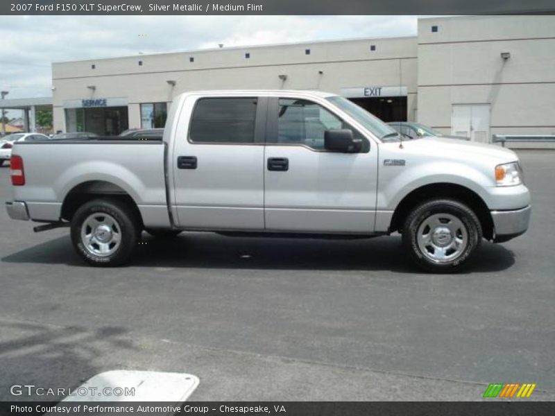 Silver Metallic / Medium Flint 2007 Ford F150 XLT SuperCrew