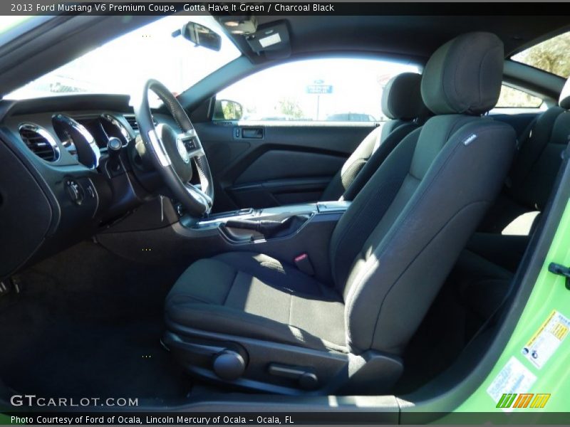 Gotta Have It Green / Charcoal Black 2013 Ford Mustang V6 Premium Coupe