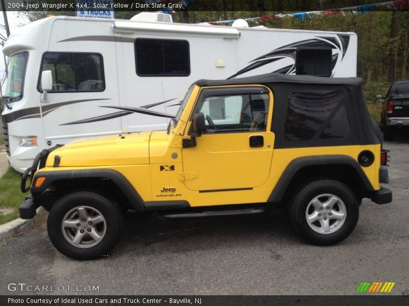 Solar Yellow / Dark Slate Gray 2004 Jeep Wrangler X 4x4