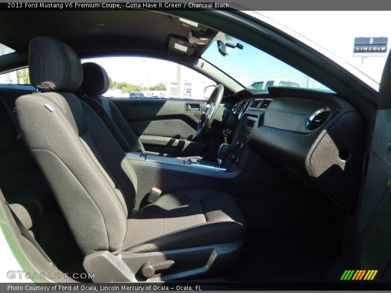 Gotta Have It Green / Charcoal Black 2013 Ford Mustang V6 Premium Coupe