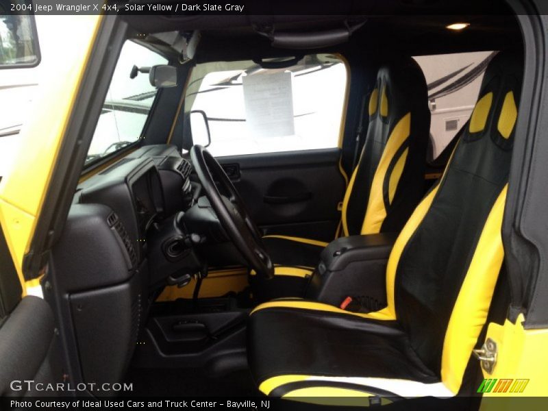 Solar Yellow / Dark Slate Gray 2004 Jeep Wrangler X 4x4