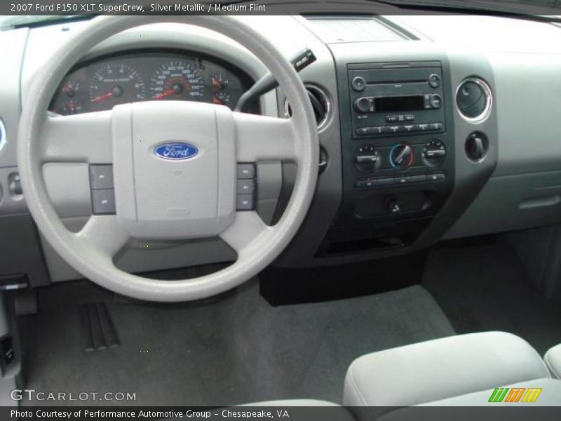 Silver Metallic / Medium Flint 2007 Ford F150 XLT SuperCrew