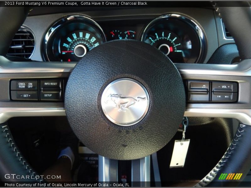 Gotta Have It Green / Charcoal Black 2013 Ford Mustang V6 Premium Coupe
