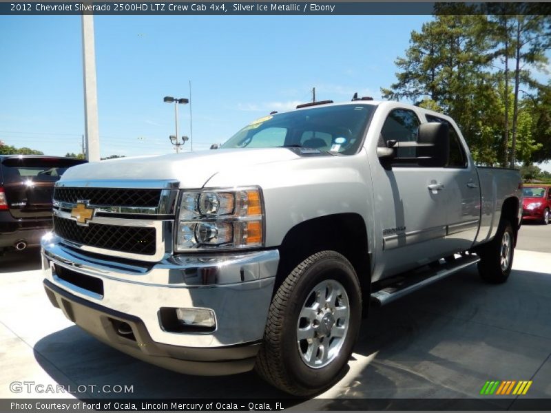 Silver Ice Metallic / Ebony 2012 Chevrolet Silverado 2500HD LTZ Crew Cab 4x4