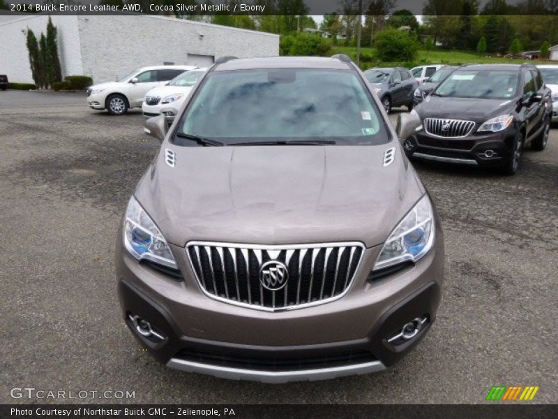 Cocoa Silver Metallic / Ebony 2014 Buick Encore Leather AWD