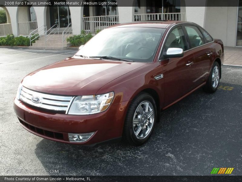 Merlot Metallic / Medium Light Stone 2008 Ford Taurus Limited