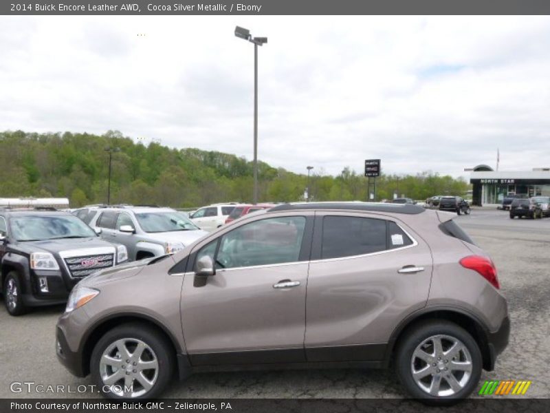 Cocoa Silver Metallic / Ebony 2014 Buick Encore Leather AWD