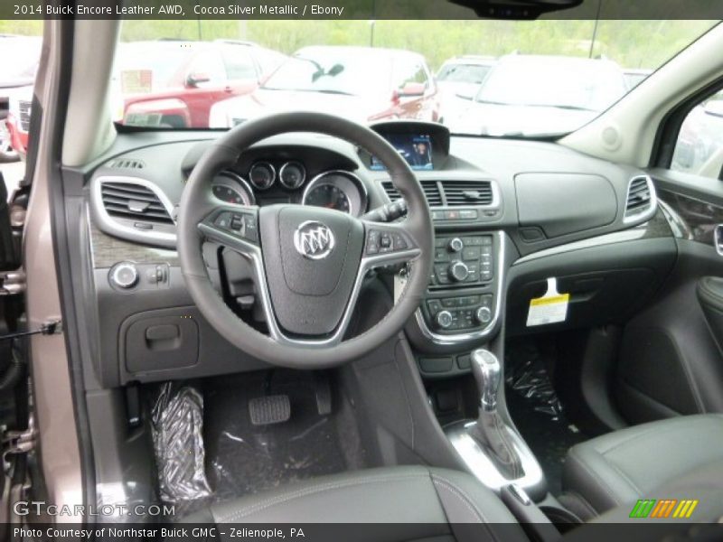 Cocoa Silver Metallic / Ebony 2014 Buick Encore Leather AWD