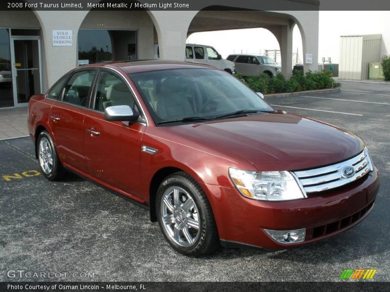 Merlot Metallic / Medium Light Stone 2008 Ford Taurus Limited