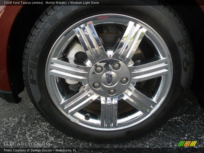 Merlot Metallic / Medium Light Stone 2008 Ford Taurus Limited