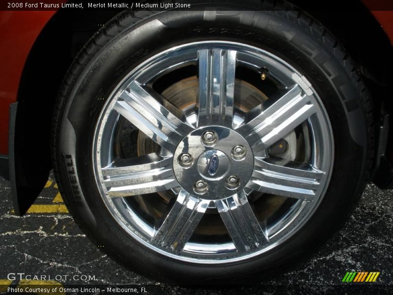 Merlot Metallic / Medium Light Stone 2008 Ford Taurus Limited