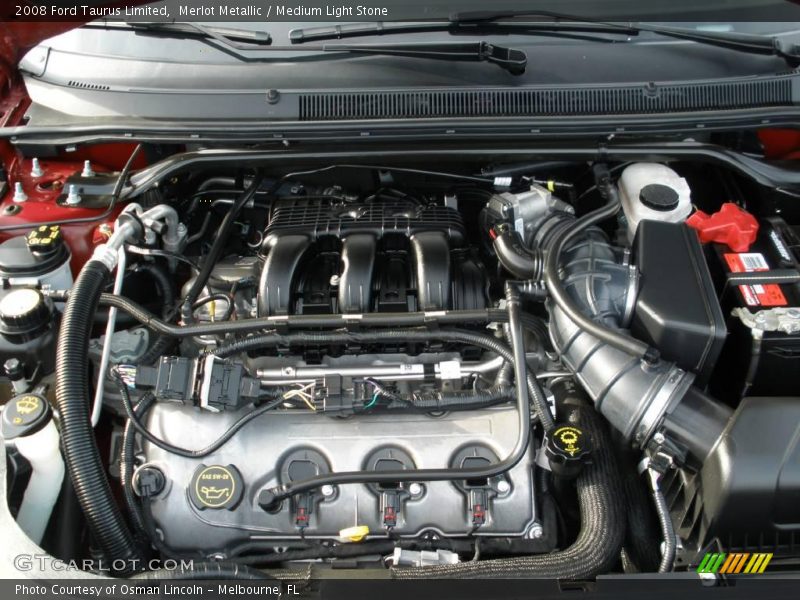 Merlot Metallic / Medium Light Stone 2008 Ford Taurus Limited