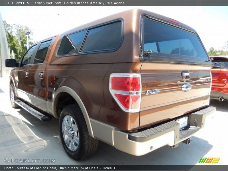 Golden Bronze Metallic / Pale Adobe 2011 Ford F150 Lariat SuperCrew