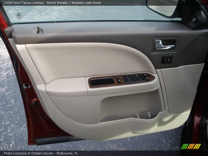Merlot Metallic / Medium Light Stone 2008 Ford Taurus Limited