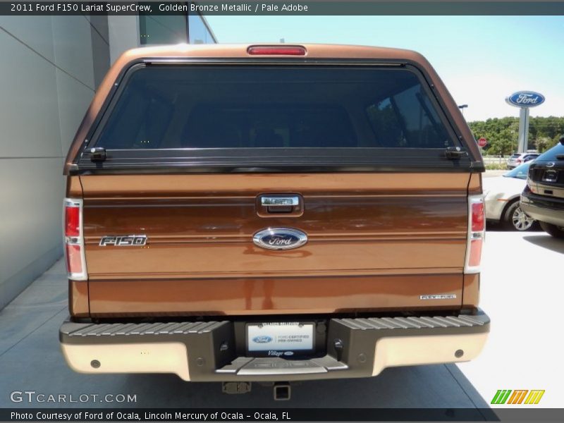 Golden Bronze Metallic / Pale Adobe 2011 Ford F150 Lariat SuperCrew