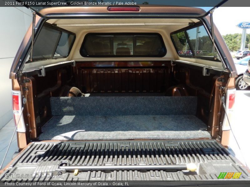Golden Bronze Metallic / Pale Adobe 2011 Ford F150 Lariat SuperCrew