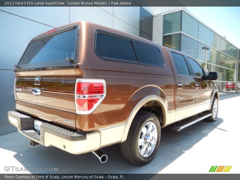 Golden Bronze Metallic / Pale Adobe 2011 Ford F150 Lariat SuperCrew